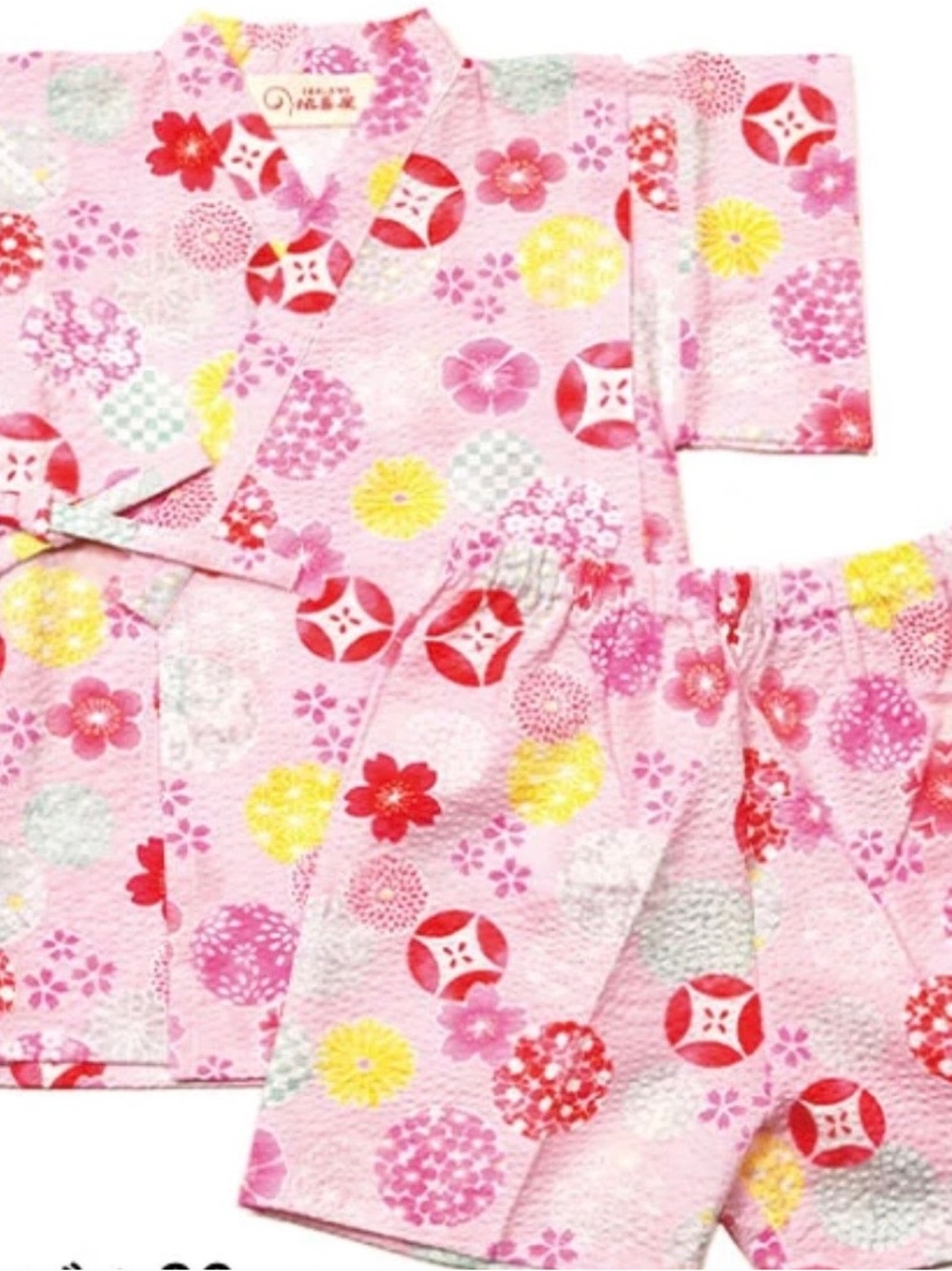 Jinbei kids girls kimono set for baby to 3 years old